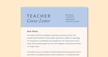 Types of Cover letter